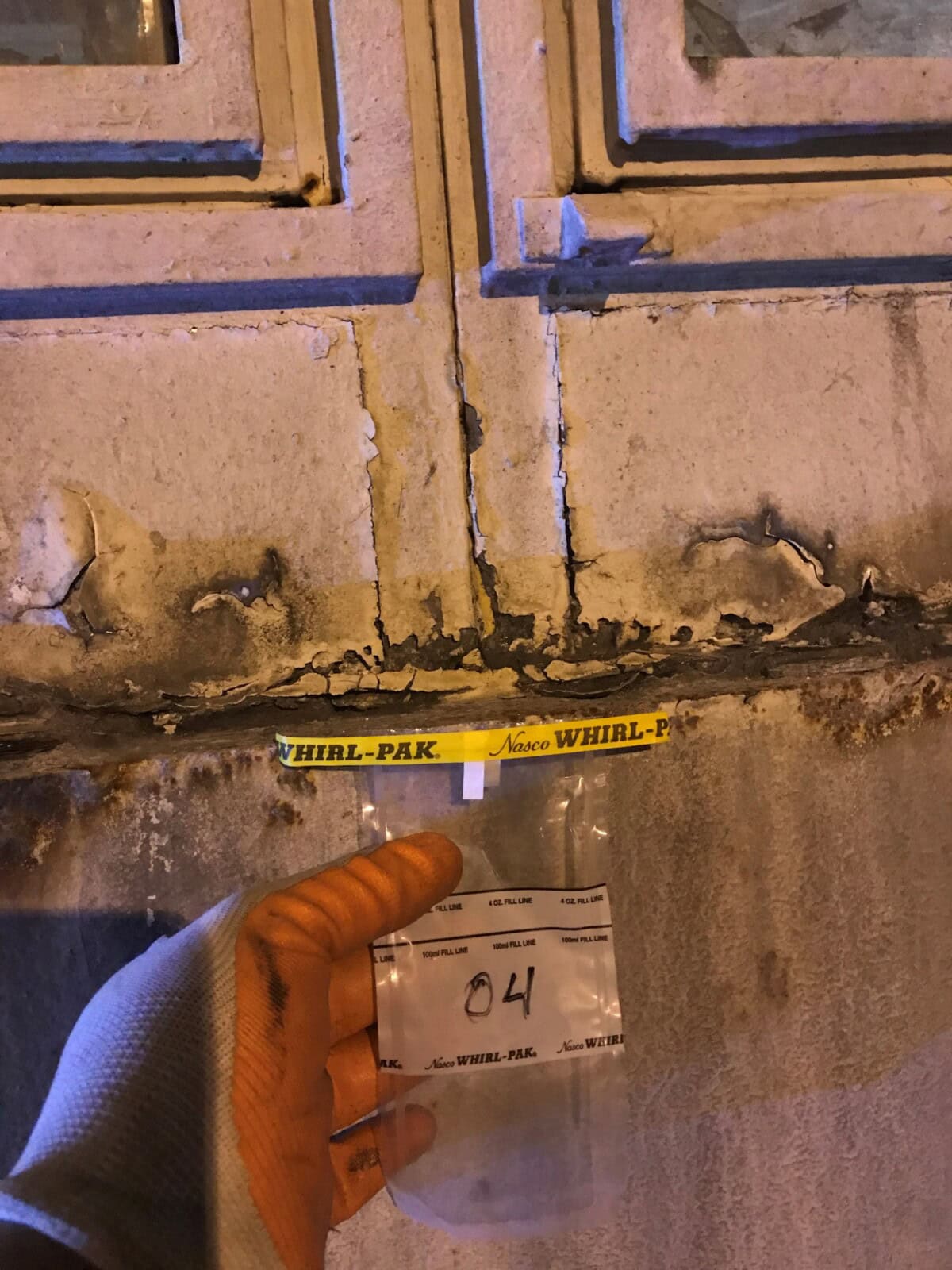 Bag example of an environmental remediation services testing survey